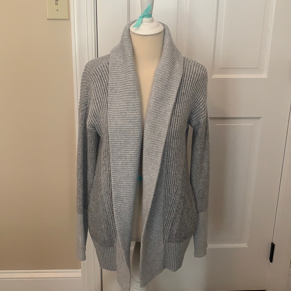 A&F Gray Cardigan Sweater - Picture 1 of 3